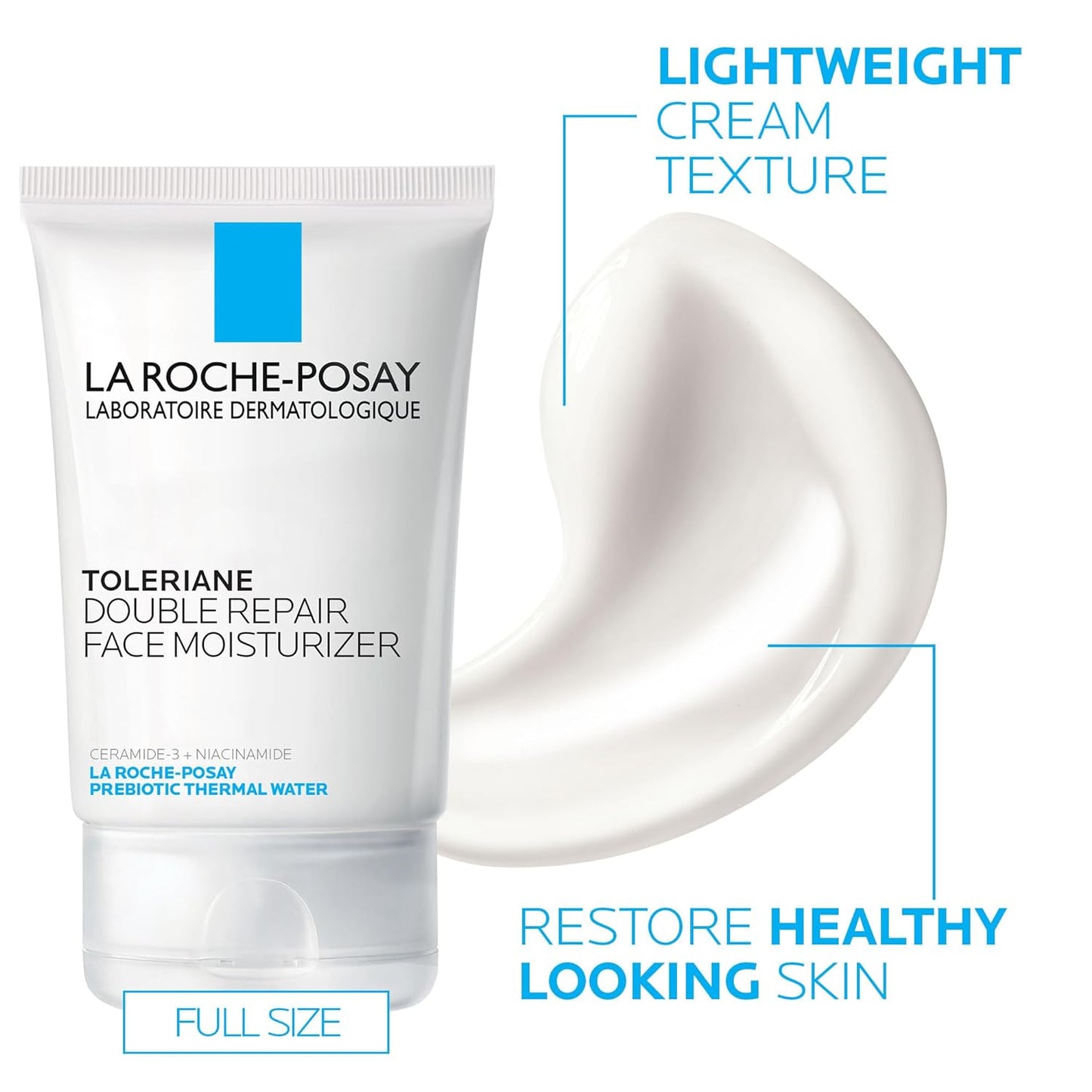 La Roche-Posay Toleriane Double Repair Face Moisturizer, Daily Moisturizer Face Cream with Ceramide & Niacinamide for All Skin Types, Immediate Comfort & Long Lasting Hydration, Fragrance Free